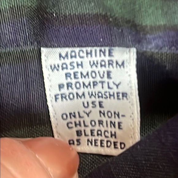 Ralph Lauren Yarmouth 100% Cotton Blue Green Plaid Button-Down sz 17.5-35 - Picture 7 of 10